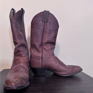Justin Boots Dark Brown Western Cowboy Boots
